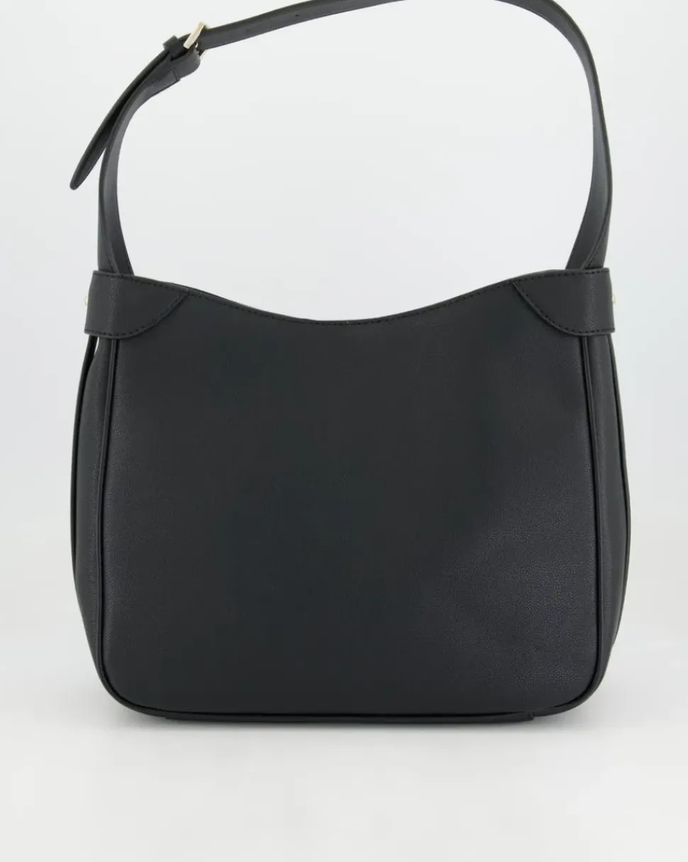 Fedora Hobo Shoulder Bag Handtasche in Schwarz