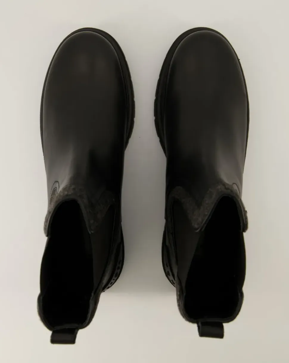 Feminine Felt Chelsea Bootie Chelsea Boots in Schwarz