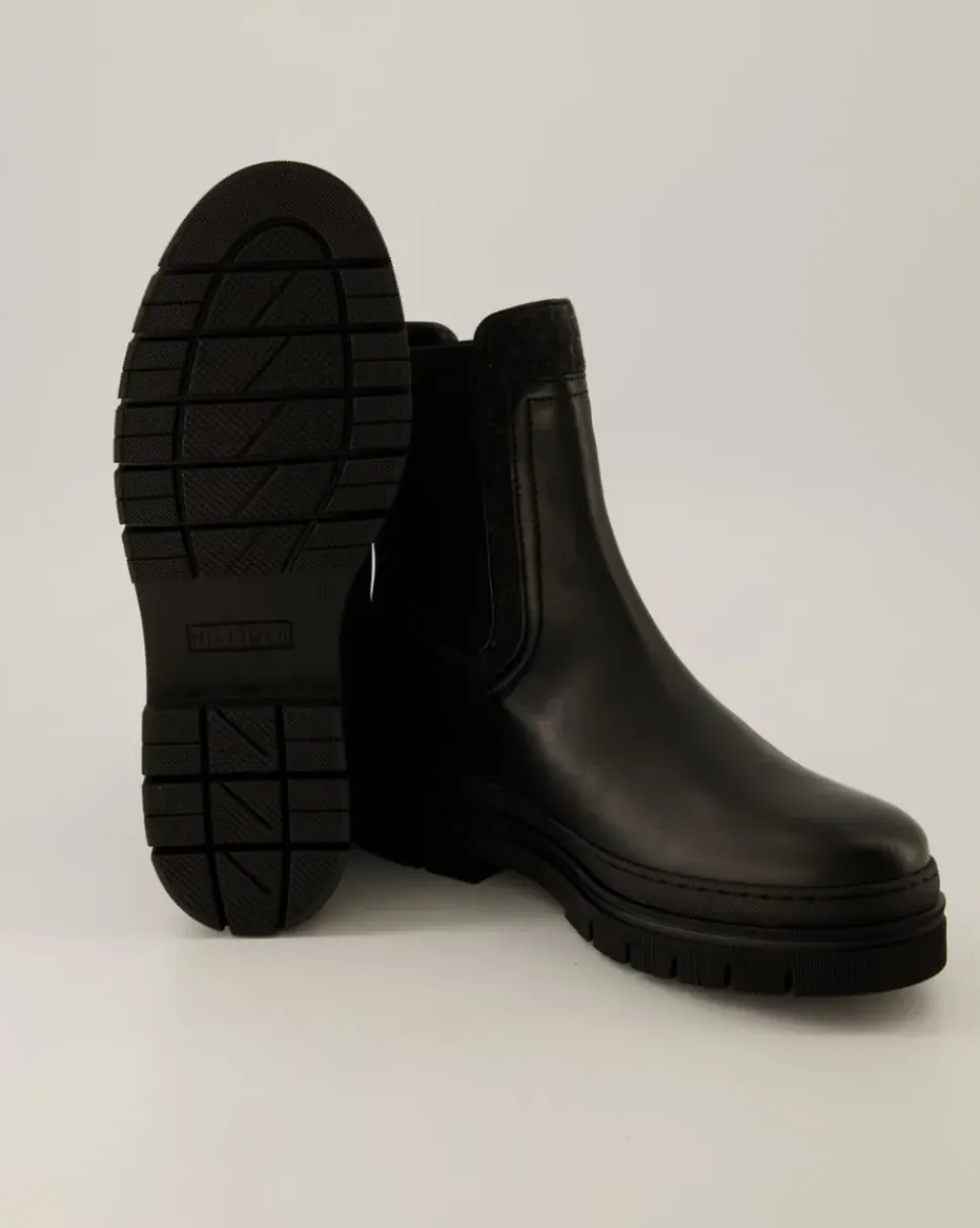 Feminine Felt Chelsea Bootie Chelsea Boots in Schwarz
