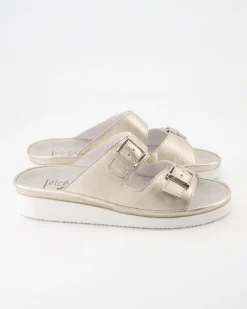 Fiesta Pantoletten in Gold