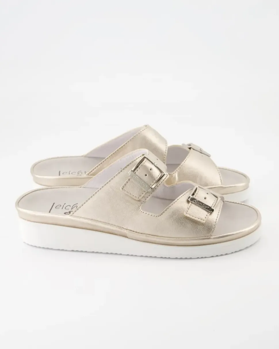 Fiesta Pantoletten in Gold