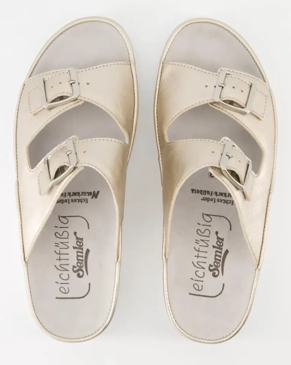 Fiesta Pantoletten in Gold