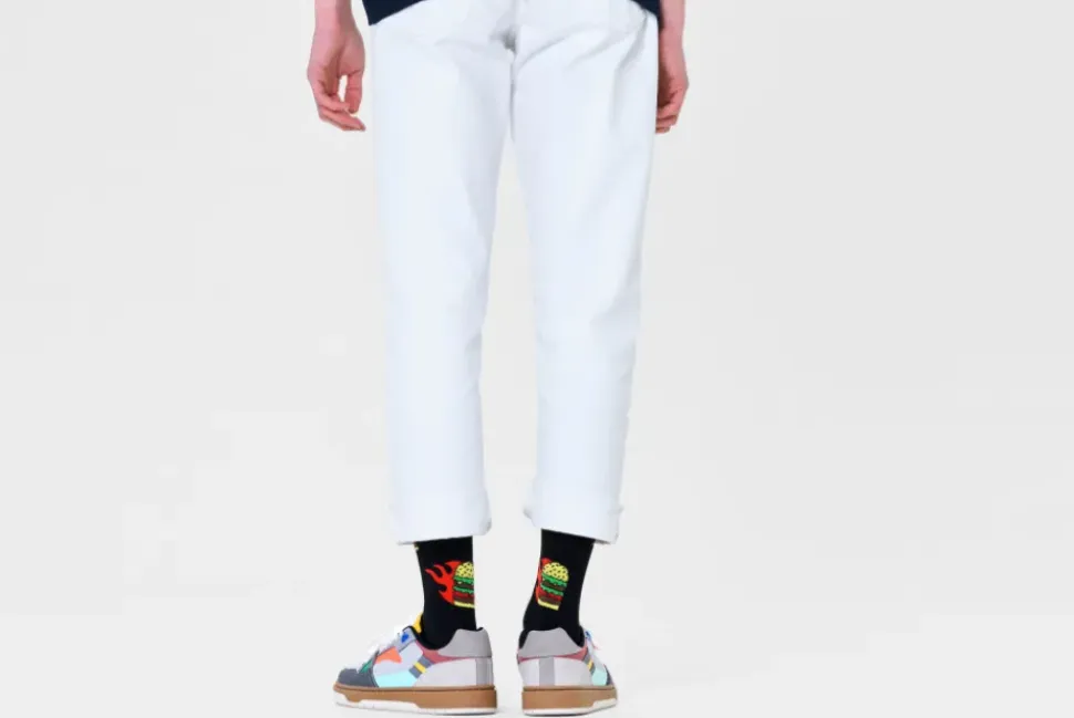 Flaming Burger Sock Socken in Mehrfarbig