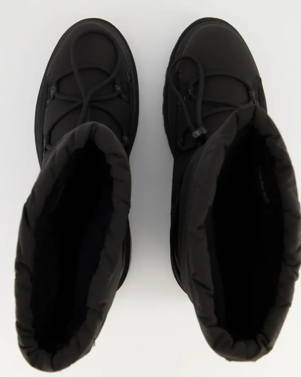 Flatform Snow Boot Nylon Winterstiefel in Schwarz