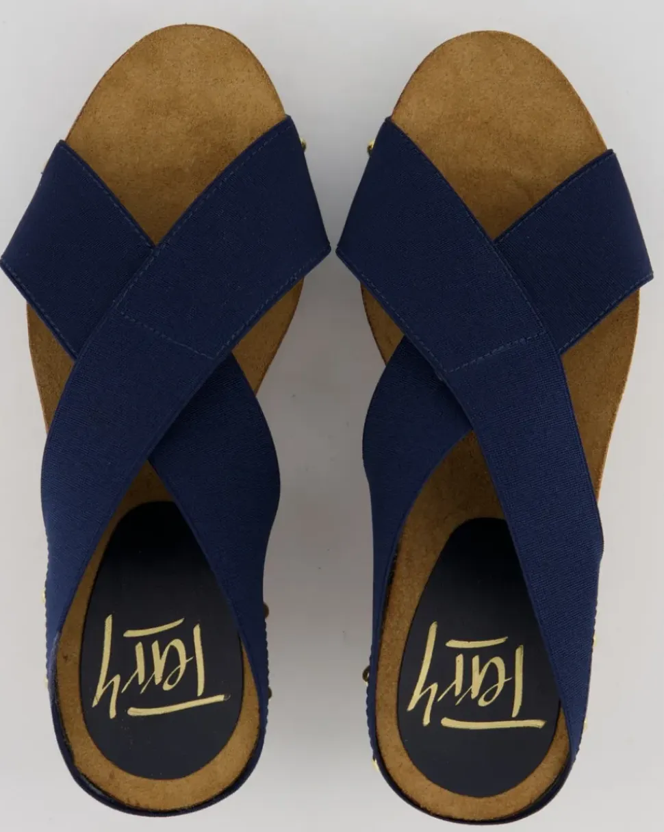 549F Pantoletten in Blau