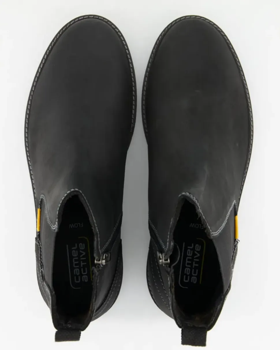 53FWA02-350-100 Chelsea Boots in Schwarz