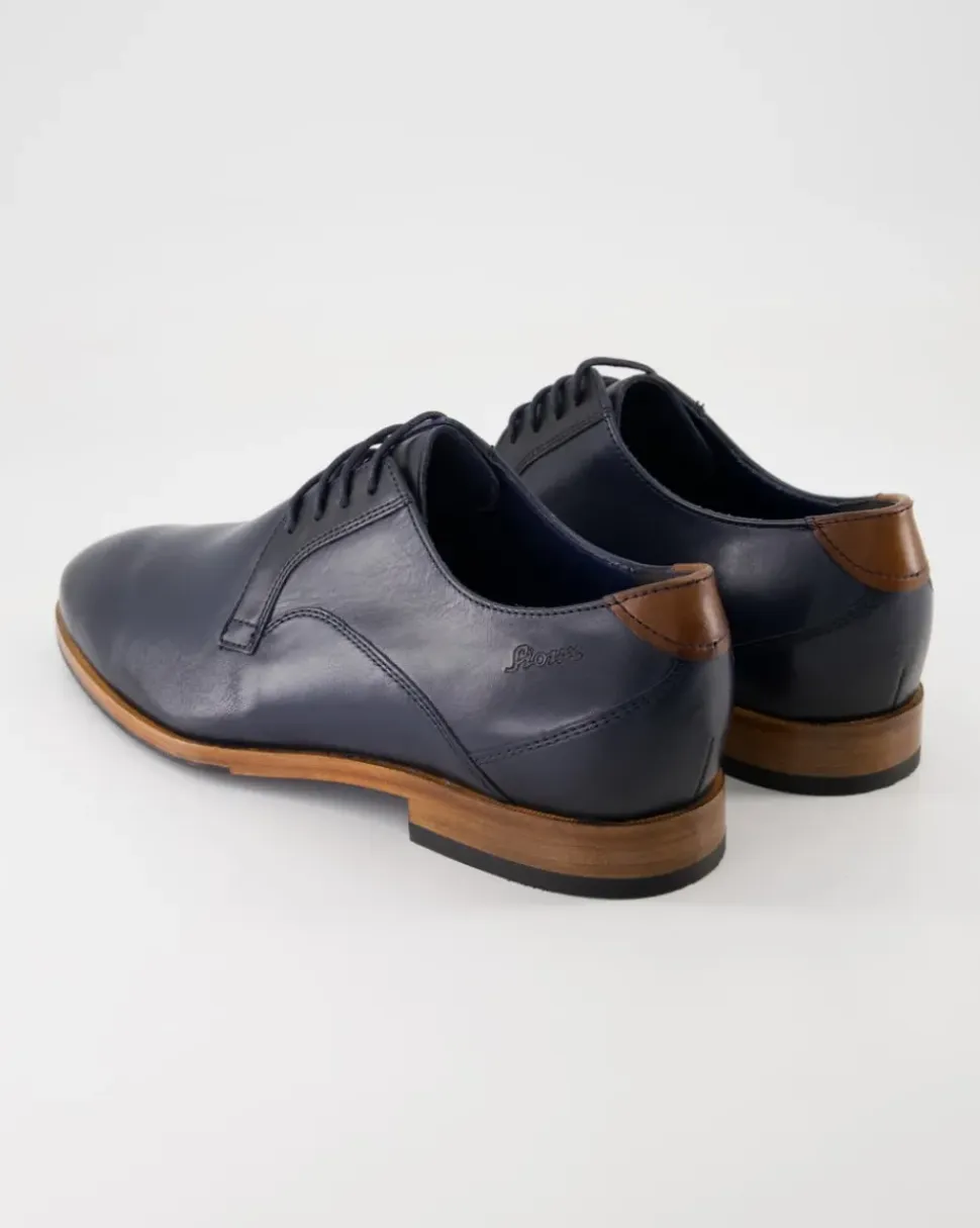 Geriondo-704 Business Schuhe in Blau