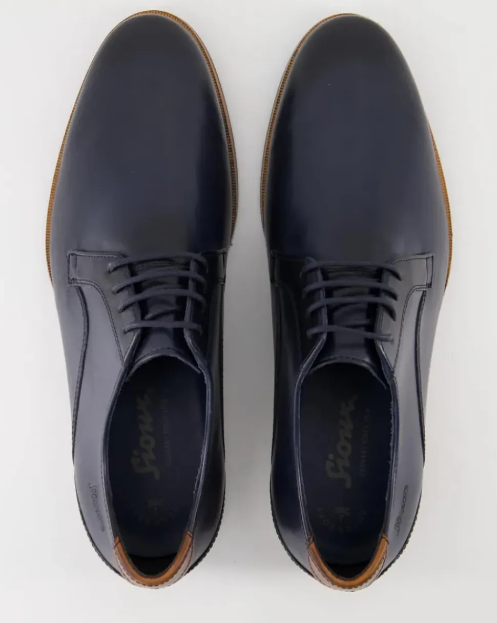 Geriondo-704 Business Schuhe in Blau