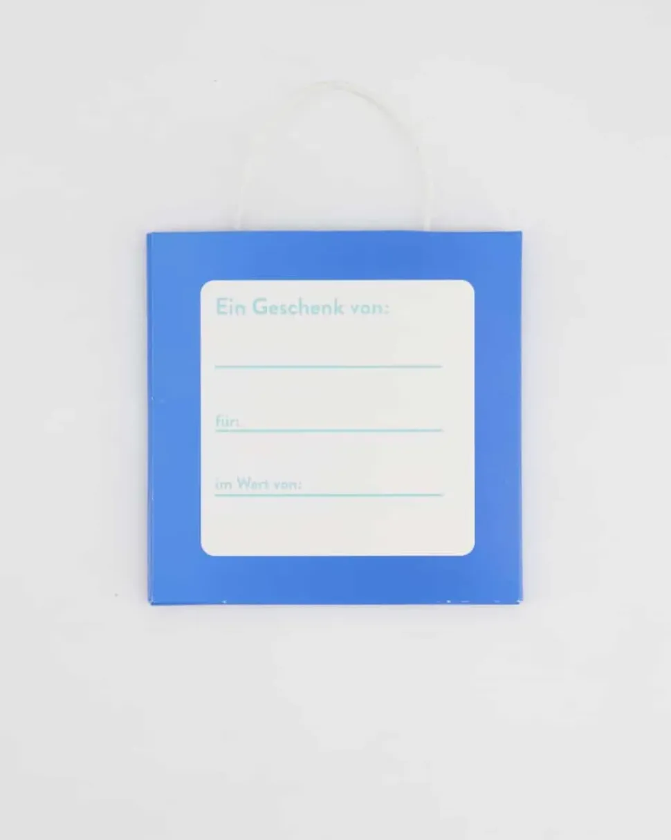 Geschenkkarte in Blau