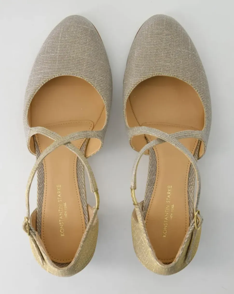 GE040 Slingpumps in Gold