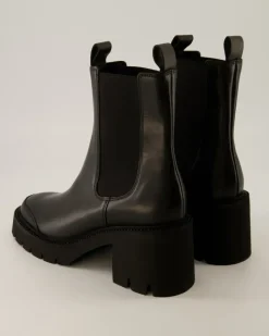 Glossy Chelsea Boots in Schwarz
