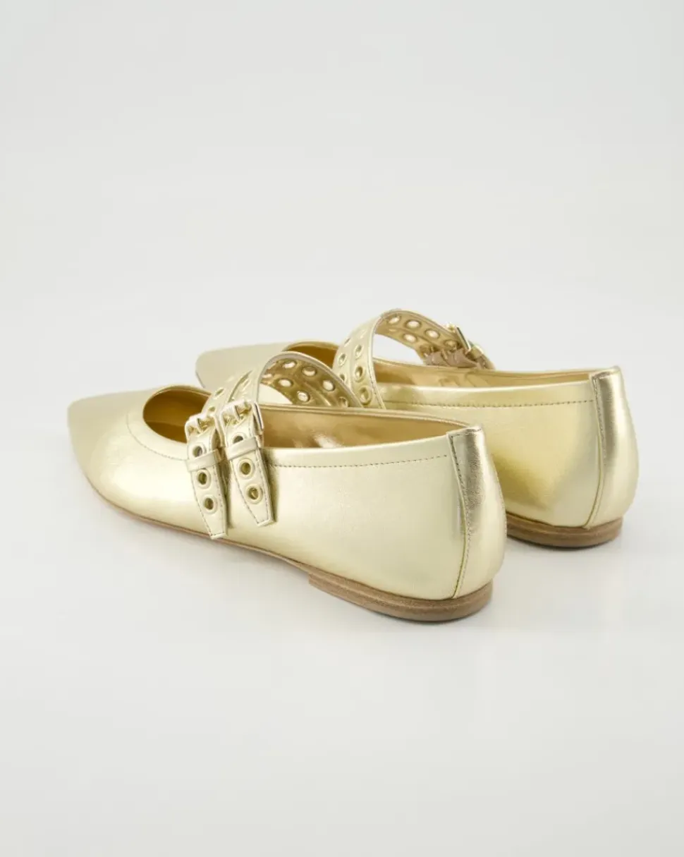 Greta Ballerinas in Gold