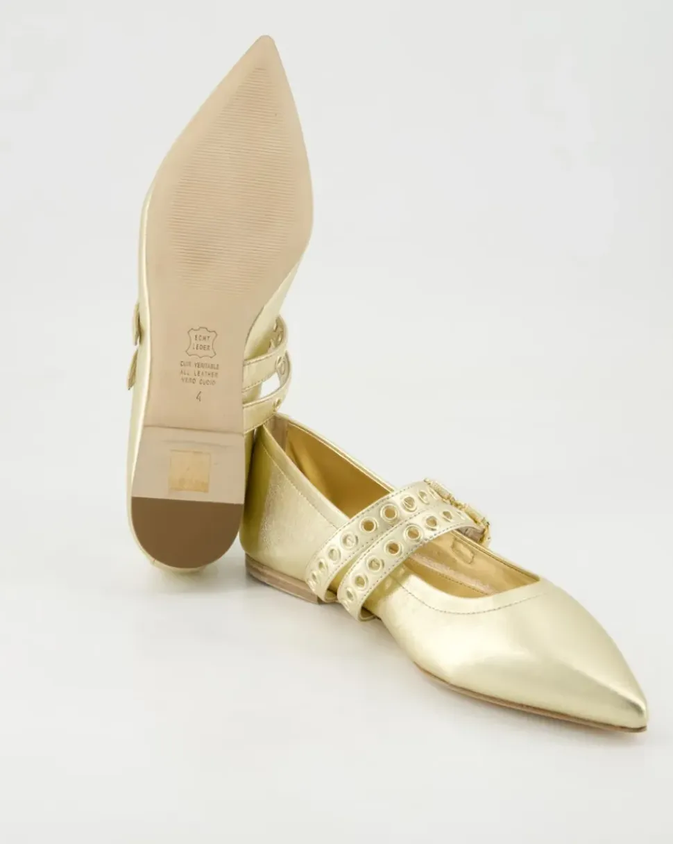 Greta Ballerinas in Gold