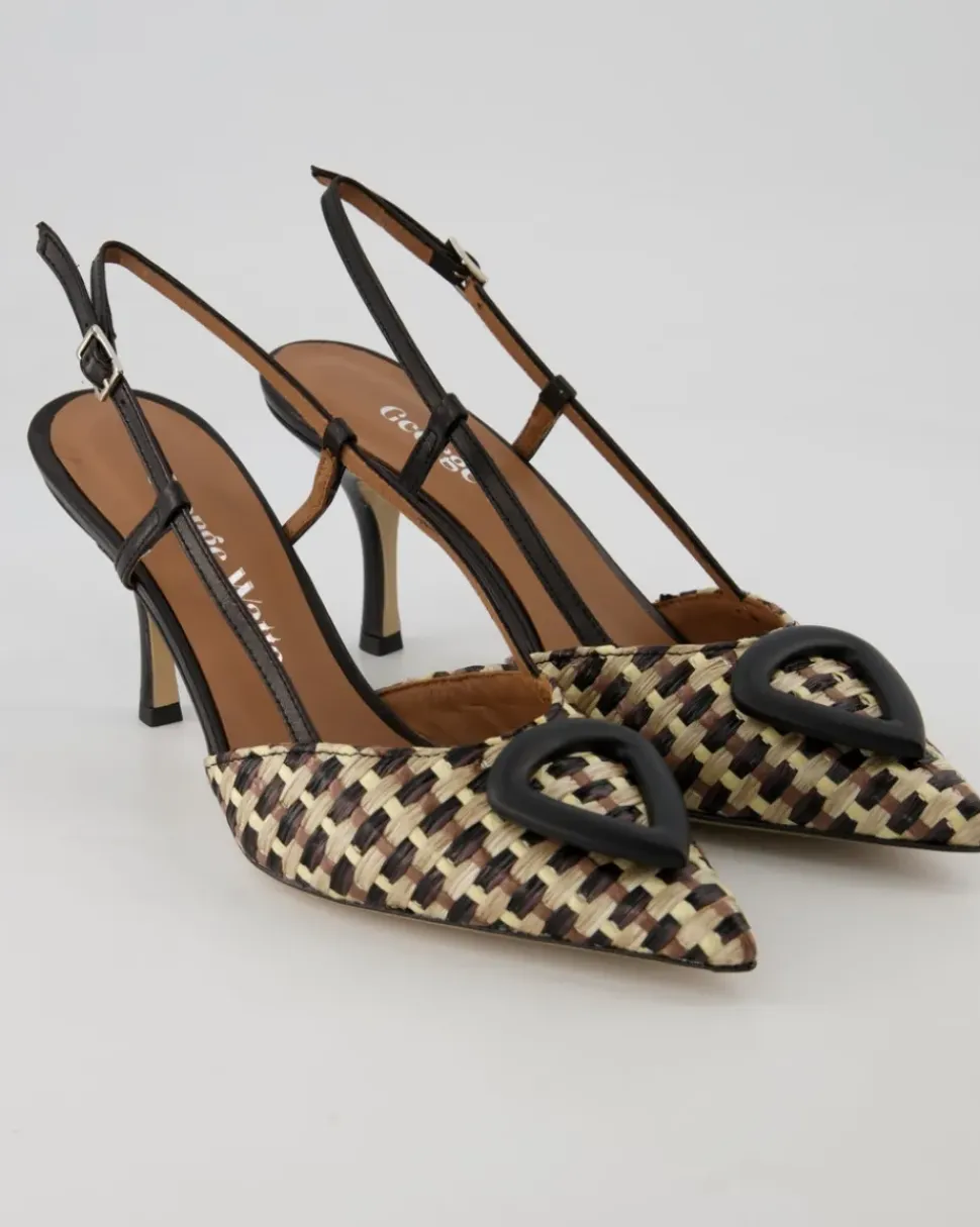 G8518 Slingpumps in Mehrfarbig