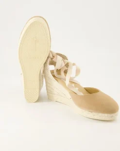 Hamptons Wedges in Beige