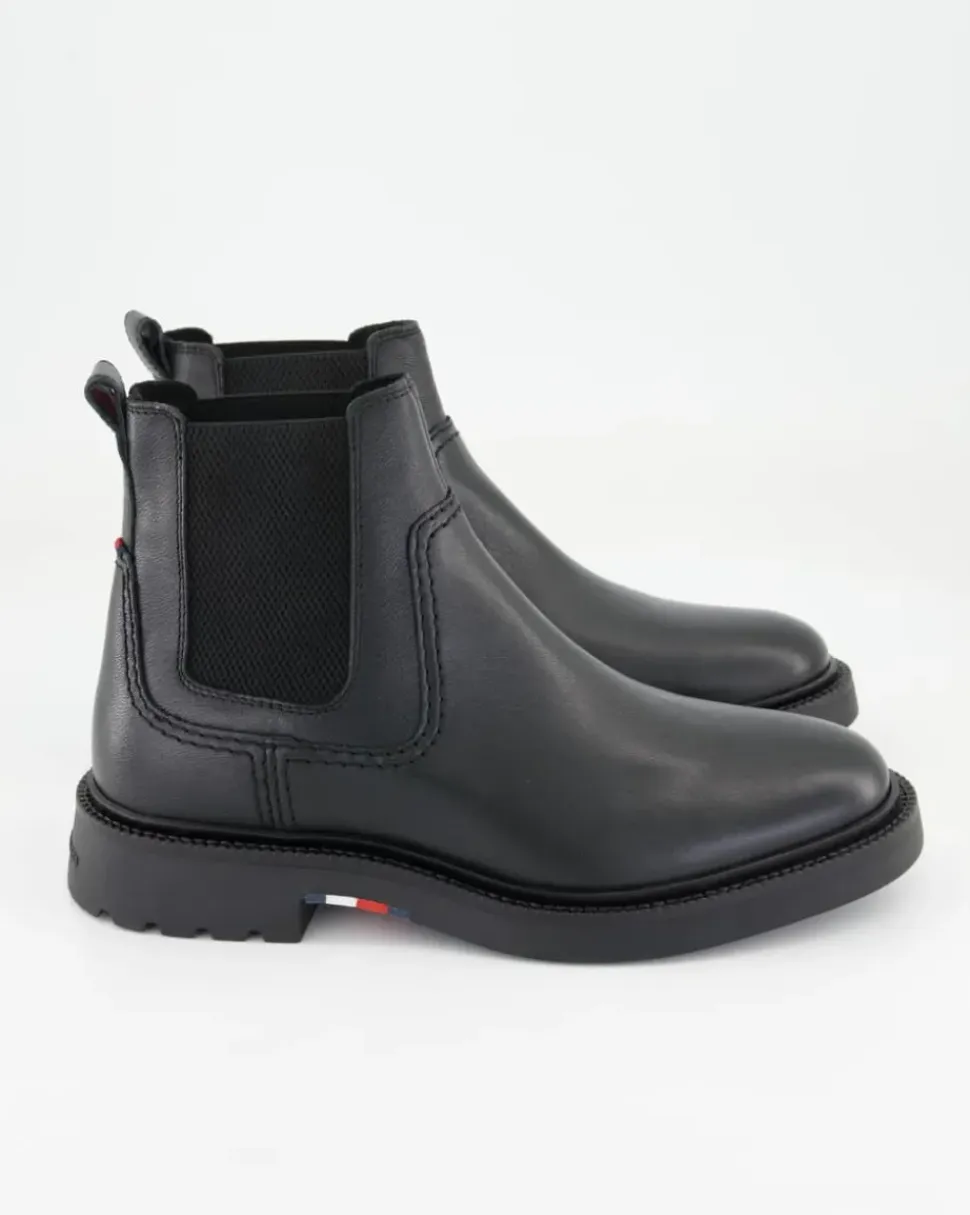 Hilfiger Comfort LWT LTH Chelsea Boots in Schwarz