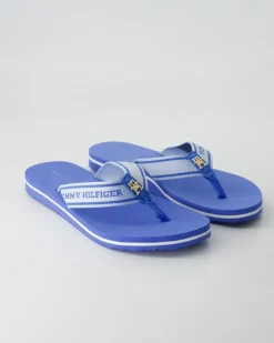 HILFIGER WEBBING BEACH SANDAL Zehentrenner in Blau