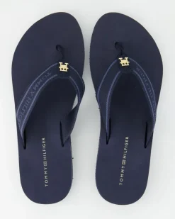 HILFIGER WEBBING BEACH SANDAL Zehentrenner in Blau