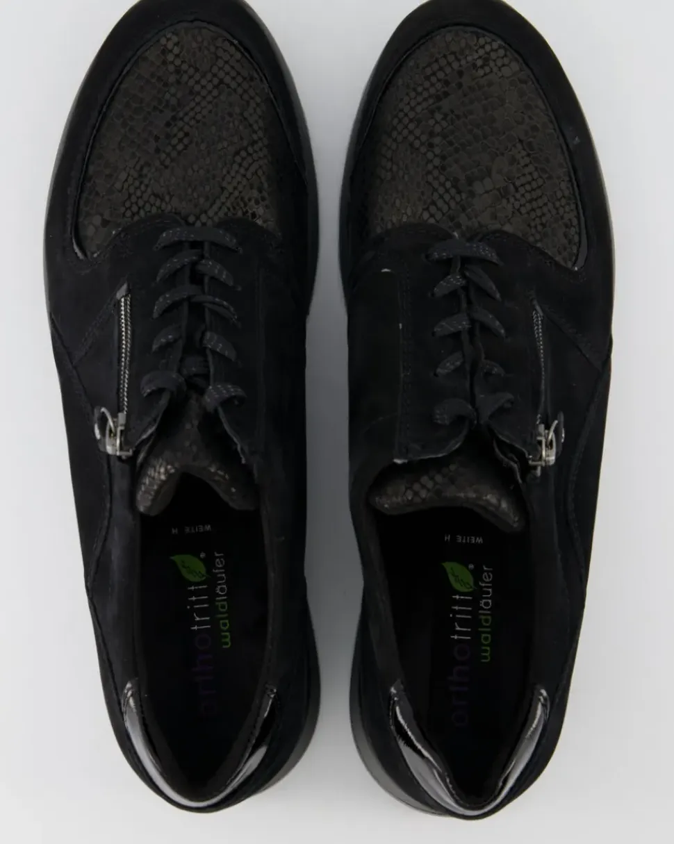 Hiroko-Soft Schnürschuhe in Schwarz