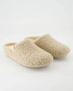 Home-Slipper Hausschuhe in Beige