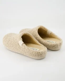 Home-Slipper Hausschuhe in Beige