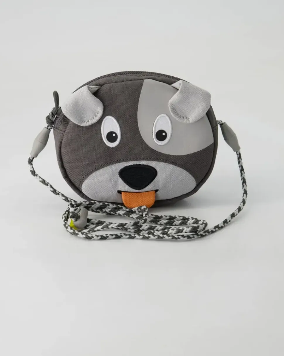 Hund Pouch Portemonnaie in Grau