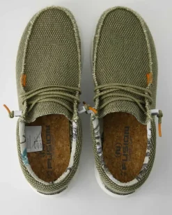 Jack Jute moss Slipper in Grün