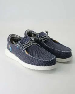 Jack Jute navy Slipper in Blau