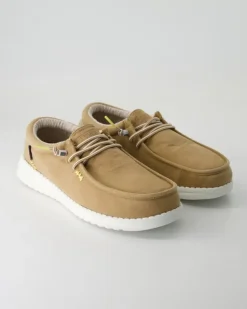 Jack stone washed canvas Slipper in Braun