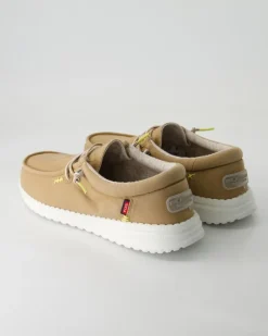 Jack stone washed canvas Slipper in Braun