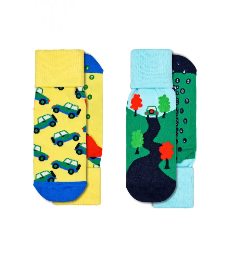 Kids Antislip 2-Pack Into The Socken in Mehrfarbig
