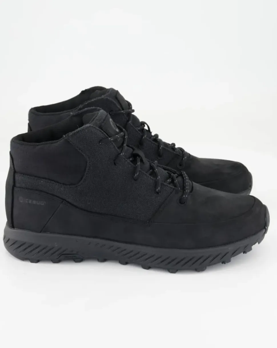 Larvik Hemp Biosole Wanderschuhe in Schwarz