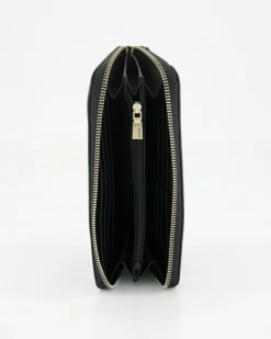 Laurel SLG Large Zip Around Portemonnaie in Schwarz