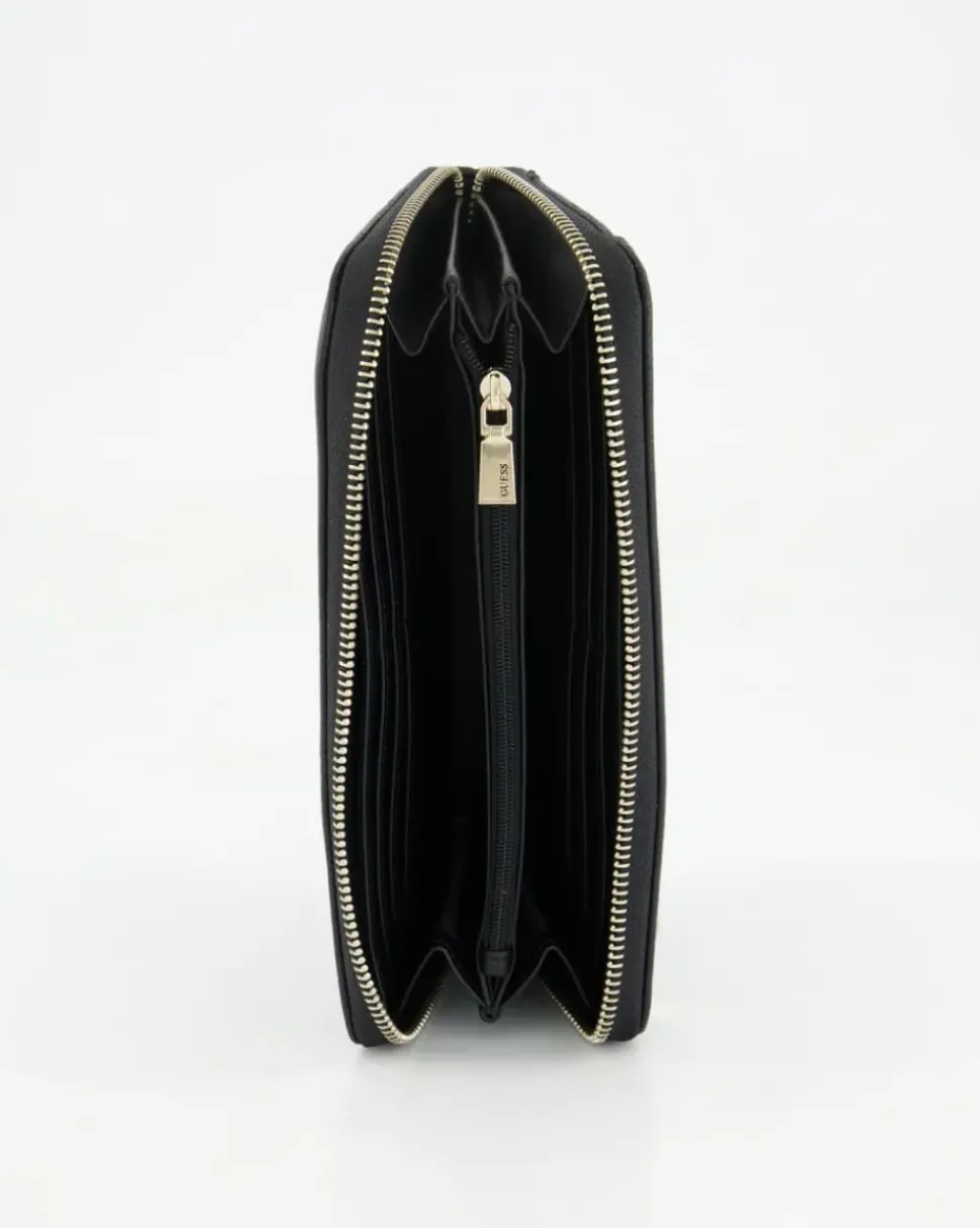 Laurel SLG Large Zip Around Portemonnaie in Schwarz