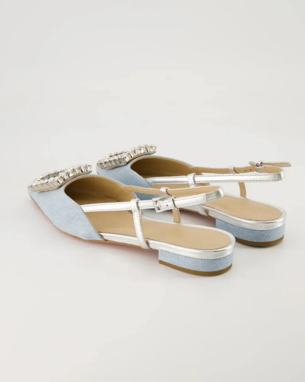 Lavanda Slingpumps in Blau