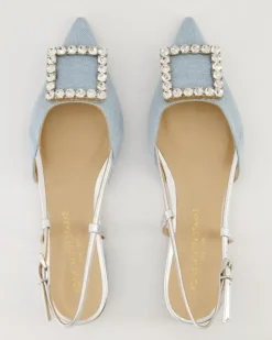 Lavanda Slingpumps in Blau