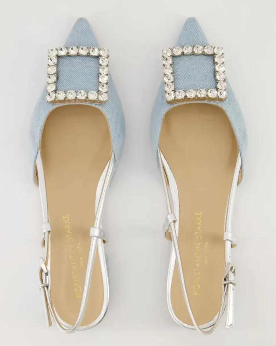 Lavanda Slingpumps in Blau