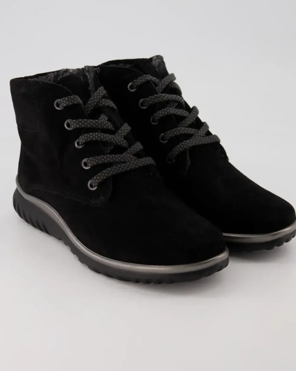 Lena Schnürstiefel in Schwarz