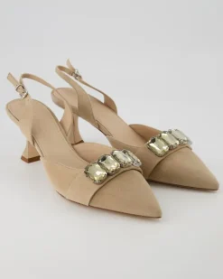 Lia Slingpumps in Beige
