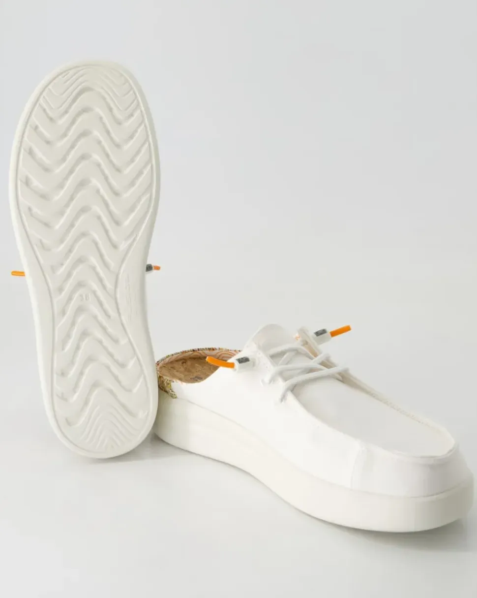 Lily capri washed Pantoletten in Weiß