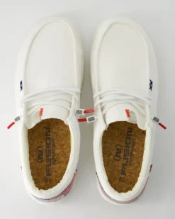 Lily washed Slipper in Weiß