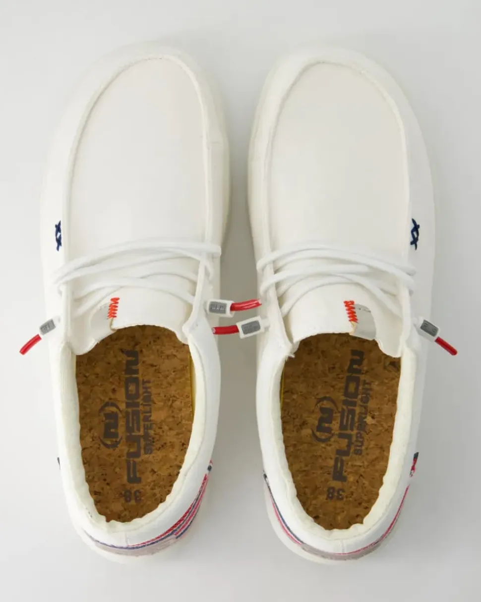 Lily washed Slipper in Weiß
