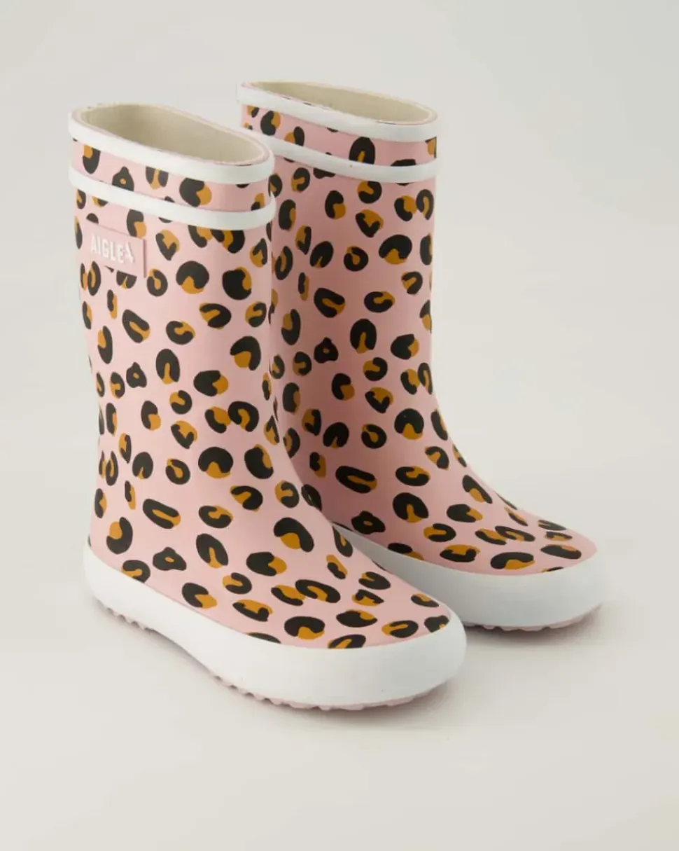Lolly Pop Play Leopard Gummistiefel in Rosa