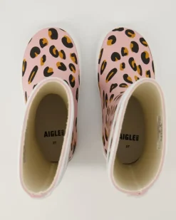 Lolly Pop Play Leopard Gummistiefel in Rosa