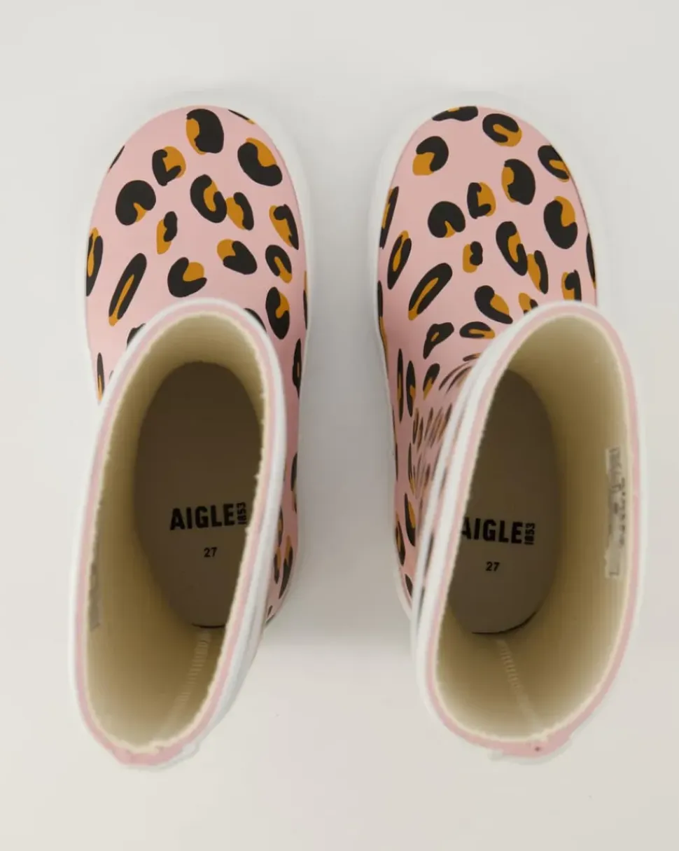 Lolly Pop Play Leopard Gummistiefel in Rosa
