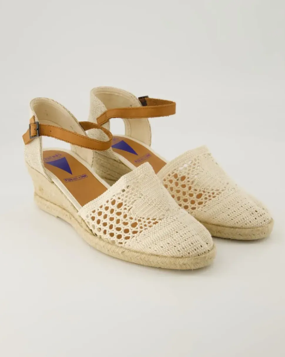 Malena Crochet Espadrilles in Beige