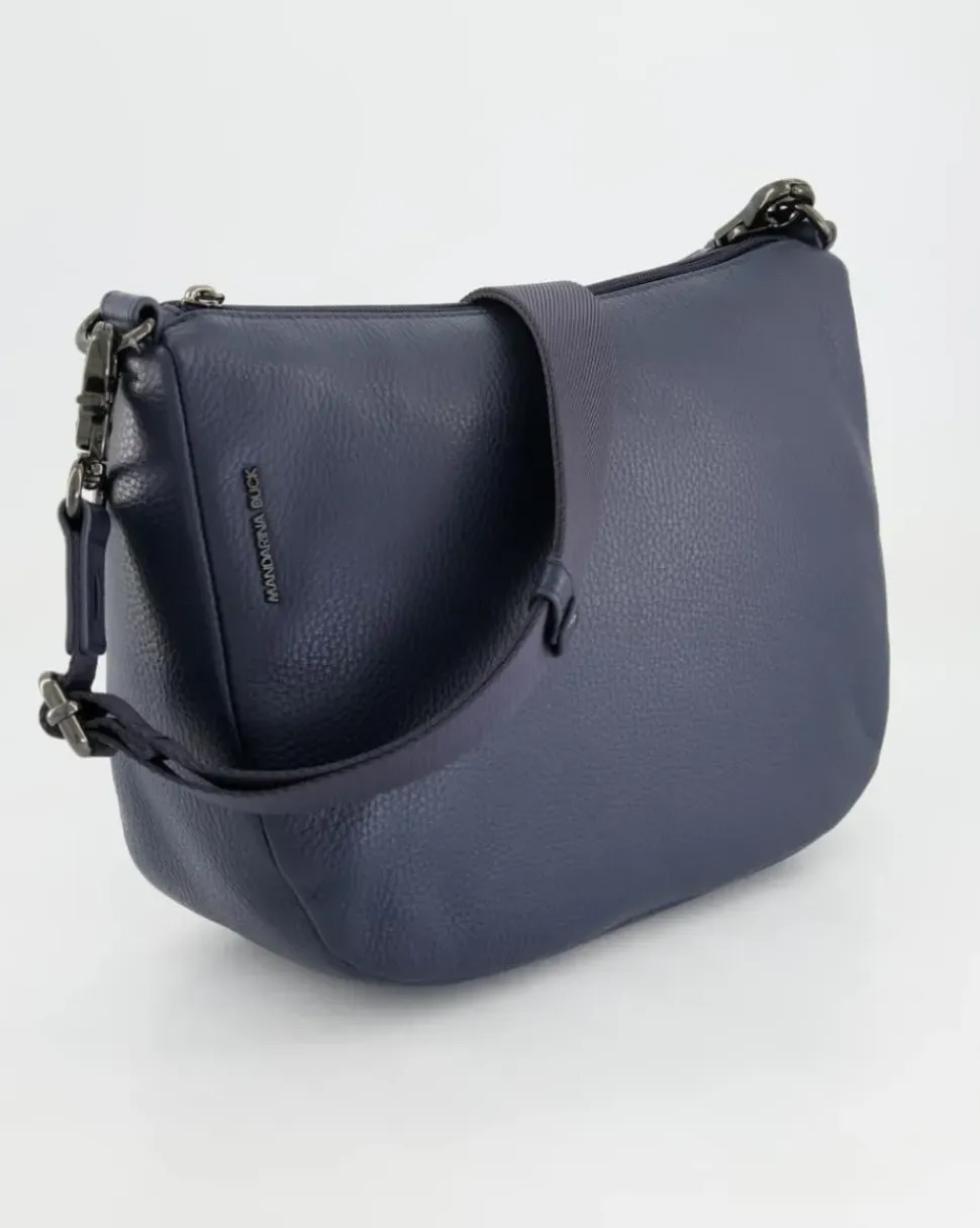Mellow Leather HOBO Umhängetasche in Blau