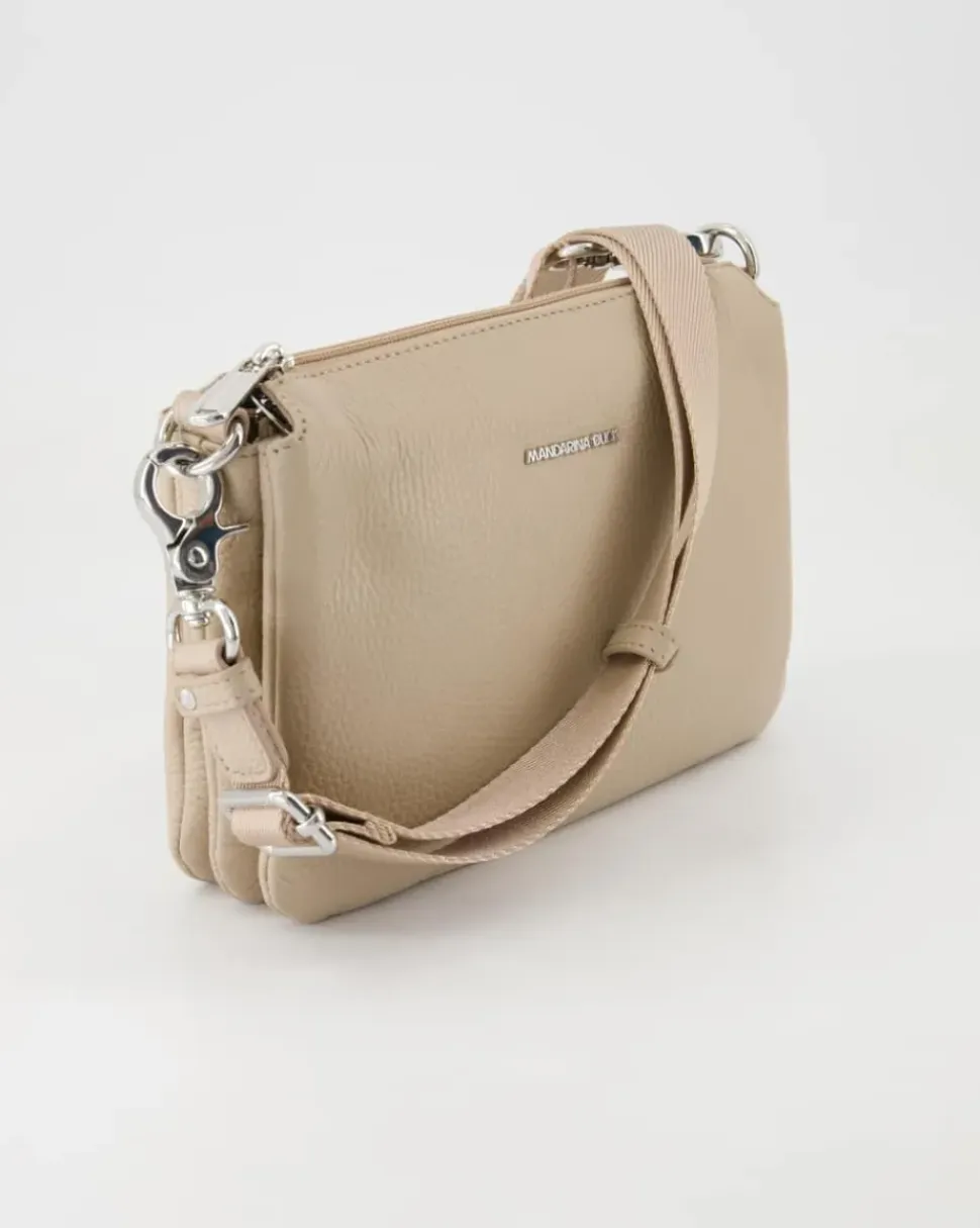 Mellow Leather Pochette Umhängetasche in Beige