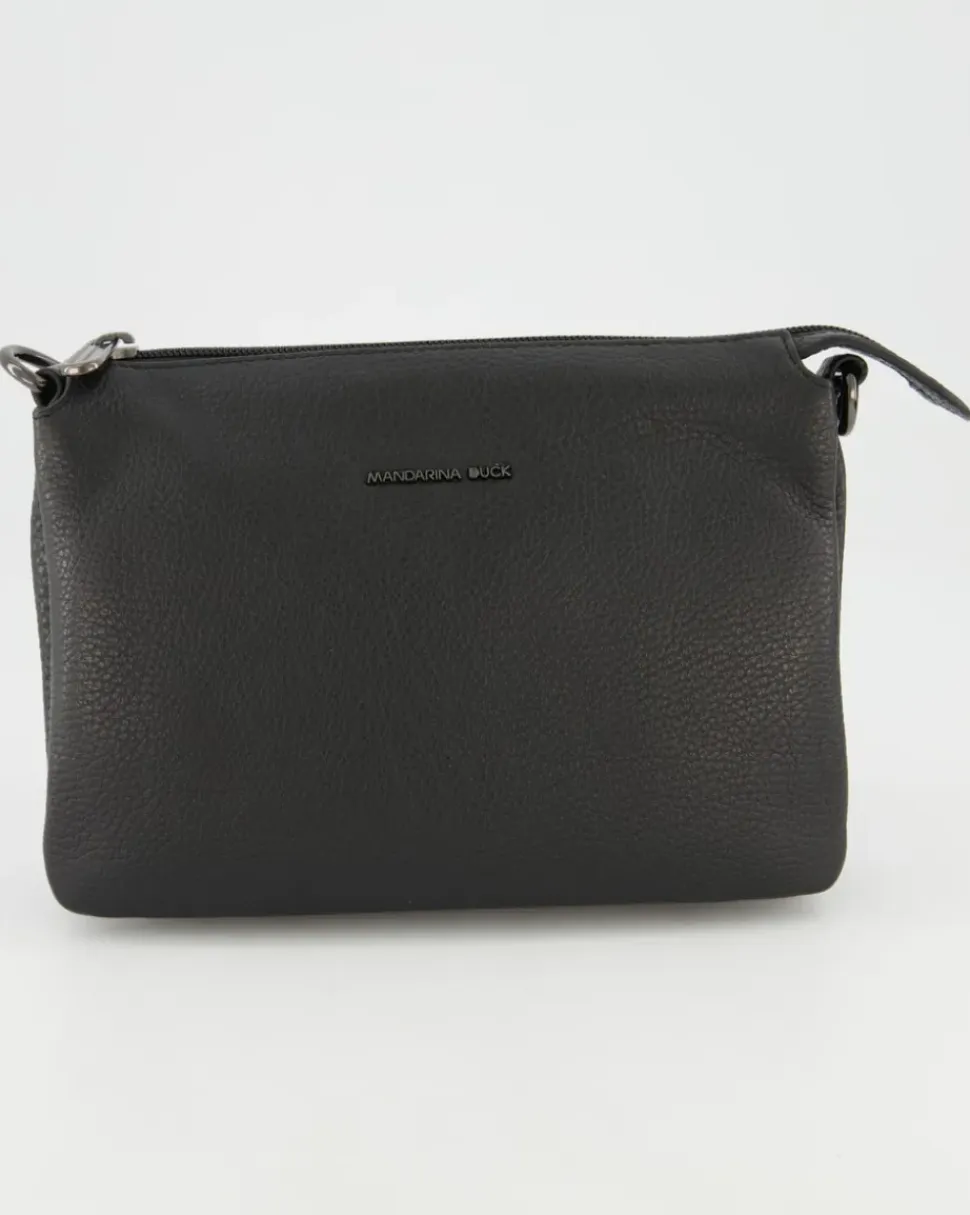 Mellow Leather Pochette Umhängetasche in Schwarz