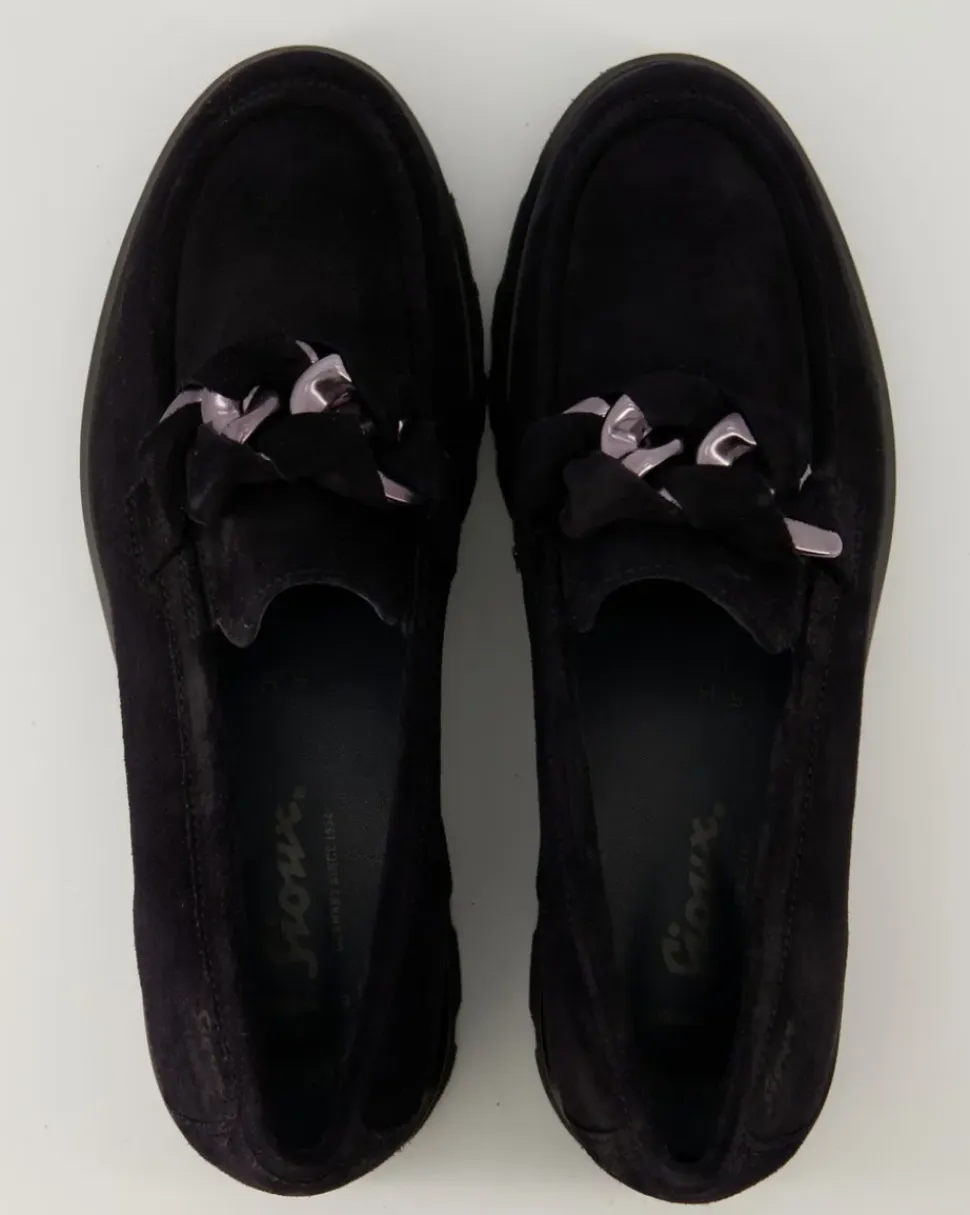Meredira-727-H Slipper in Schwarz